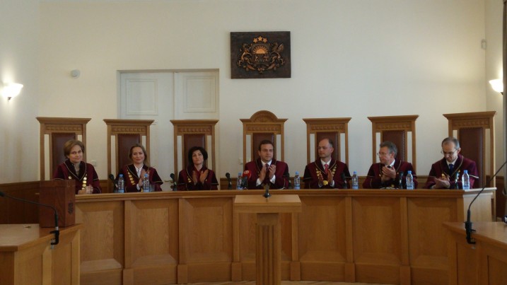 Justice of the Constitutional Court I. Ziemele is being elected President of the Constitutional Court. Photo: K.Strazda. 